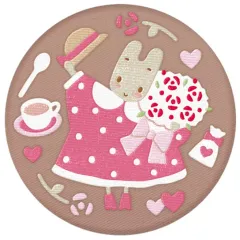 【中古】食玩 雑貨 10.マロンクリーム 「サンリオキャラクターズ 刺繍缶バッジビスケット3」