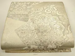 西陣あさぎ 近代花鳥画 袋帯 リス 鳥 動物 正絹 全通 H313 250125-i25012503a.jpg