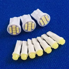 ZRX1200R用メーター LED化フルセットB 400 1100 ゼファーχ T10 T5 LED ホワイト 白 10個セット バイク 美光