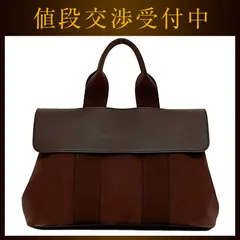 エルメス ハンドバッグ ヴァルパライソ ＰＭ ブラウン 美品 キャンバス