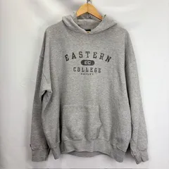 80‐90's JAN SPORT MADE IN USA プリント フーディ パーカー サイズXL イースタン大学  EAGLES プリント 07020708 861 難ありのサムネイル