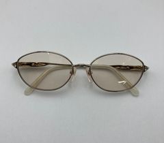ヴィンテージ TWO RING 18k 12kgf 度付き眼鏡 金装飾 メガネ - メルカリ