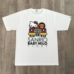 ★新品★ 2010年 SANRIO × BAPE マイロ Tシャツ Lサイズ a bathing ape サンリオ エイプ ベイプ milo kitty キティ マイメロディ NIGO
