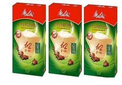 【300枚】 メリタ コーヒーフィルター 1×2 アロマジック ナチュラルブラウン 2-4杯用 100枚×3箱 Mekitta Cofee Filter フィルター フィルターペーパー コーヒー 珈琲