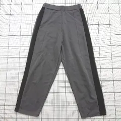 ◇ ⊇ ツリーカフェ カジュアル メンズライク サイドラインワイドテーパードパンツ サイズL グレー系 レディース E  【1508250014130】