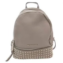 マイケルコース MICHAEL KORS リュックサック デイパック スタッズ ロゴ レザー グレージュ /AE