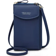 ブルー [TREXPURE] スマホポーチ レディース ポシェット ショルダーバッグ レディース - 斜めがけ 携帯ポーチ スマホ ショルダー お財布 小物入れ 手提げ 人気 可愛い おしゃれ 軽量 JXI814 (ブルー)