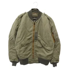 A BATHING APE (アベイシングエイプ) ×REAL McCOYS×リアルマッコイズ TALON ジッパー フライト MA-1 ジャケット カーキのサムネイル