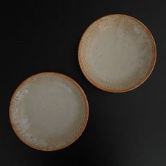 【ペアセット】美濃焼　志野　20cm 深皿　麵皿　カレー皿　煮物鉢