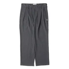 WTAPS ダブルタップス パンツ サイズ:S 22AW 2タック ストレッチ スラックスパンツ TUCK TROUSERS RAPO. TWILL チャコール ボトムス ズボン【メンズ】のサムネイル