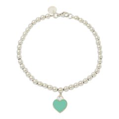 TIFFANY＆Co. ティファニー リターントゥティファニー・ハートタグ ブレスレット/Sv925-5.6g/シルバー/プレゼント/記念日【♀】【S】【レディース】★■581698【中古】