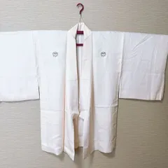 き557】白紋付き羽織◆地紋入り五三の桐◆リメイク素材にも 着物