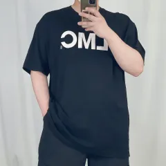 LMC 黒 ビッグロゴ ラウンド 半袖Tシャツ XXL 250522