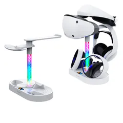 【2023年新型】For PSVR2 充電スタンド Play*station VR2コントローラー対応 チャージングスタンド Lucktree 交換 ハンドル充電 VRタッチコントローラー対応 PlayStation VRヘッドセット対応置台 充電ドック 取り