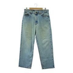 97年 USA製 LEVI'S リーバイス LOT.567 デニムパンツ ジーンス サイズW33×L30 LOOSE FIT EXTRA WIDE オレンジタブ サックスのサムネイル