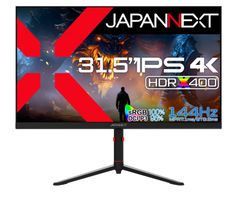 【特価セール】144Hz対応 4K384x216解像度 ゲーミングモニター IPSパネル搭載 JN-i315G144UR-HSP HDMI2.1 DP sRGB:1% 31.5インチ DCI-P3:95% PS5 :12Hz4K JAPANNEXT VRR 高