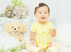 フルーツ柄半袖ロンパース[ベビー服][赤ちゃん][服][ベビー][ロンパース][半袖][肌着][下着][女の子][60][70][80]