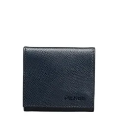 プラダ サフィアーノ ネイビー 水色 レザー メンズ PRADA【1-0131631】のサムネイル
