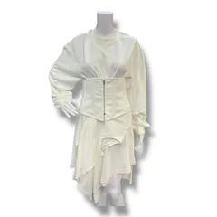 未使用品 Acne Studios Corset dress コルセットドレス ワンピース スカート アクネストゥディオス FN-WN-DRES001212 ホワイト S 719A1のサムネイル