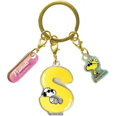 【新品】スヌーピー イニシャル3連アクリルKH(S) キーホルダー SNOOPY PEANUTS キャラクター