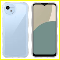 【Newnugds】AQUOS wish4 ケース 韓国 おしゃれ シンプル 波状エッジ AQUOS wish4 SH-52E A402SH SH-M27 ソフト TPU うねうね 純透明 創意 超軽量 薄型 スマホケース 黄ばみなし 指紋防止 擦り傷防止 全
