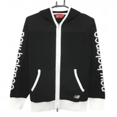 【美品】ニューバランスゴルフ ニットジップパーカー 黒×白  レディース 2(L) ゴルフウェア 2024年モデル New Balance