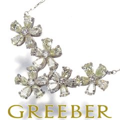 ダイヤ ダイヤモンド 1.45ct フラワー ネックレス Pt900 #170284