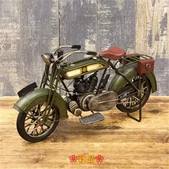 ハンドメイド ブリキ製 ヴィンテージ バイク 【グリーン（Mサイズ）】 アメリカ