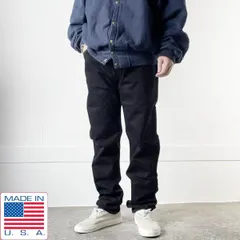 2001年製 USA製 リーバイス501 後染めブラック 実寸W32 テーパードリメイク サルファブラック アメリカ製 550 ビンテージ D147-21-0073ZV