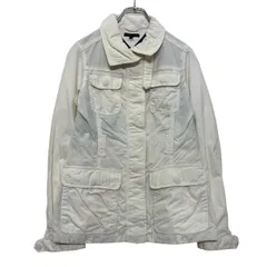 TOMMY HILFIGER ナイロン ジャケット XS ホワイト トミーフィルフィガー レディース フルジップ 古着卸 アメリカ仕入 a609-5666