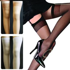 ガーターストッキング サイハイ ガーター セクシー コスプレ衣装 ロング オーバーニー 40デニール タイツ ニーハイストッキング ランジェリー 太もも ふともも ニーソ ロング 白 ホワイト 女装 ハロウィン 可愛い かわいい FIORE★2