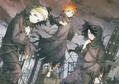 【中古】キャンバスボード・キャンバスアート エマ＆ノーマン＆レイ/黒マント 描きおろしキャンバスボード 「一番くじ 約束のネバーランド ～the last field～」 A賞