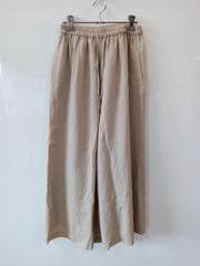 b161●BABYLONE●バビロン●シルク混●ワイド●パンツ●size34●ベージュ