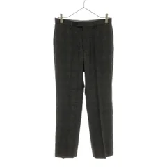 green label relaxing グリーンレーベルリラクシング UNITED ARROWS ウール100% チェック柄 スラックスパンツ 76 ブラウン系 メンズ 古着