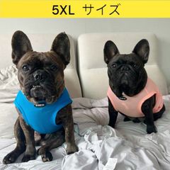 メルカリ フレブル服  5XL 接触冷感 クール メッシュ クロップド タンクトップ ひんやり 中型犬 大型犬 フレンチブルドッグ パグ  夏 doggystar ドッギースター