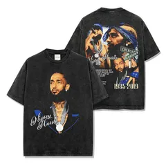 ✅Nipsey Hussle ラップ Tシャツ 両面プリント Vintage 黒 2025年最新】nipsey hussleの人気アイテム - メルカリ