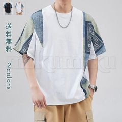送料無料　フェイク・レイヤード メンズ Tシャツ tシャツ デザインTシャツ スーツ メンズシャツ カジュアルシャツ カットソー トップス カジュアル おしゃれ