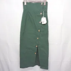◇ Θ MURUA ムルーア タグ付き ストレッチ ロング タイト スカート サイズ1（S) ダークグリーン系 レディース E  【1507160015787】のサムネイル