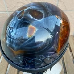 【装飾用】AHP DOT DEATH FLARE 半帽 半ヘル XLサイズ アメリカン 装飾用ファッションヘルメット 公道使用不可