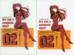 【中古】グッズセット 式波・アスカ・ラングレー アクリルスタンド＆ポストカードセット 「エヴァンゲリオン」 中国限定