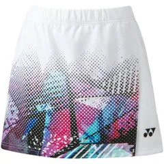 【新品・5営業日で発送】YONEX ヨネックス ウィメンズスカート(インナースパッツツキ) (26106) 色 : ホワイト サイズ : L 