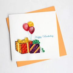 Quilling Card バースデーカード [Gifts & Balloons] BD141