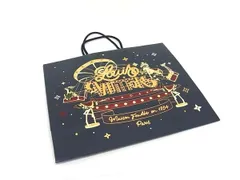 ■新品同様■ LOUIS VUITTON ルイヴィトン ホリデーコレクション 2024年 クリスマス 紙袋 ショッパー ネイビー系×ゴールド系 DH1119