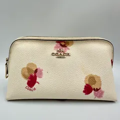 未使用級美品✨COACH アクセサリーポーチ フラワー シグネチャー 花 刺繍 2025年最新】コーチポーチ花柄の人気アイテム - メルカリ