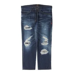 WTAPS リペア加工 デニムパンツ S スキニー 12oz 日本製 WTAPS リペア加工 デニムパンツ S スキニー 12oz 日本製