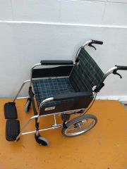 超メルカリ市協賛セールアルミ製チェック柄介助用車椅子 - メルカリ
