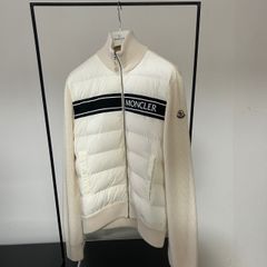 MONCLER モンクレール★ハイブリッドダウンニット★ホワイト★ワッフルニット★サイズM
