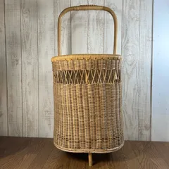 ラタン アンティーク風カート　かごキャリー(インドネシア産) 楽天市場】ラタントランク Sサイズ 【籐編みボックス