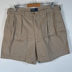 古着 90's/90年代 ポロバイラルフローレン Polo by Ralph Lauren ショートパンツ 半ズボン ポロチノ 短パン w38  ベージュ系 メンズ