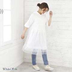 スウェットチュールドッキングワンピース　半袖　メーカー希望小売価格5,900円